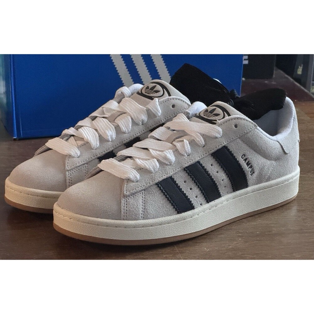 Men’s Size 10 adidas Campus 00s Crystal White Core Black Off White JR1646 NIB